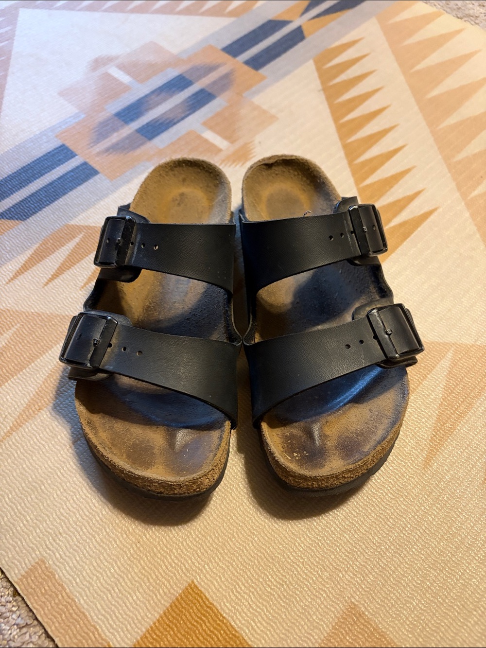 Birkenstock Black Double-Strap Kids Sandals
